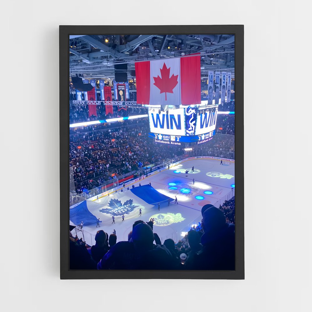 Poster Glace Olympique – affiche Hockey sur glace (vue 2)